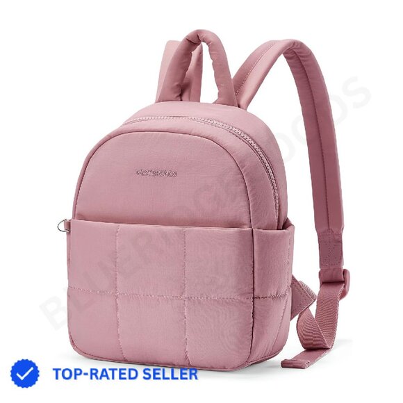 Puffer Mini Backpack Nylon Lightweight Quilted Travel  display picture 3